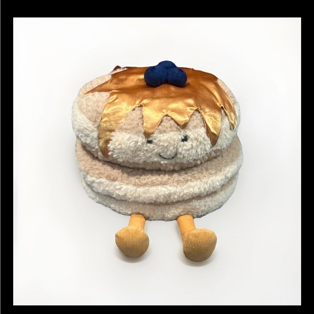Jellycat Amuseables Fran Pancakes Plush Stuffed Toy With Original Tags